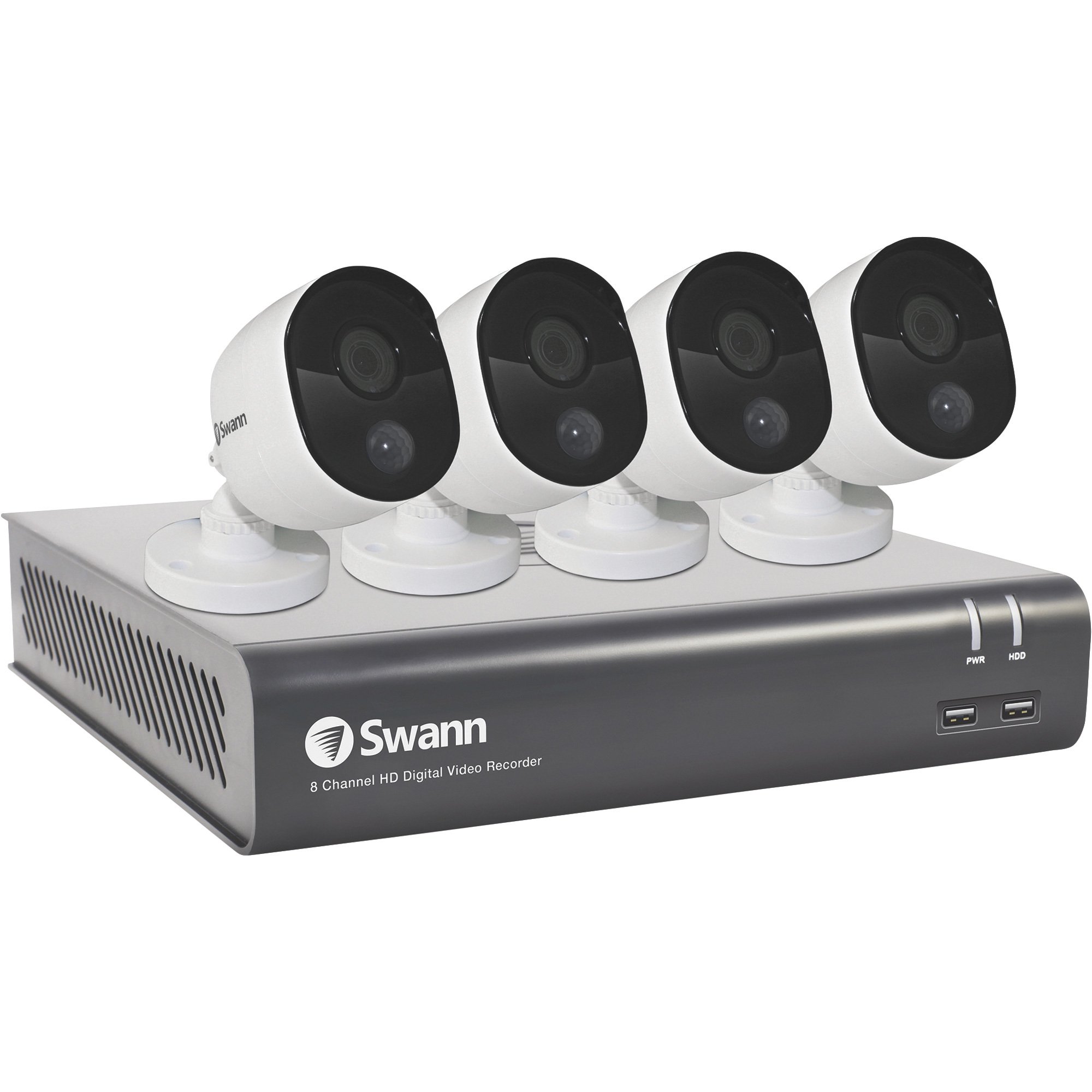Swann Communications 8-Channel DVR-4575 Security System with 1TB Hard Drive, Model# SWDVK-845804-US  — Includes 4 1080p Cameras